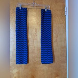 Capezio chevron stripe legwarmers.